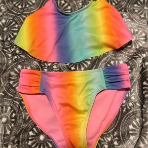 Girls Cat & Jack Rainbow Bikini